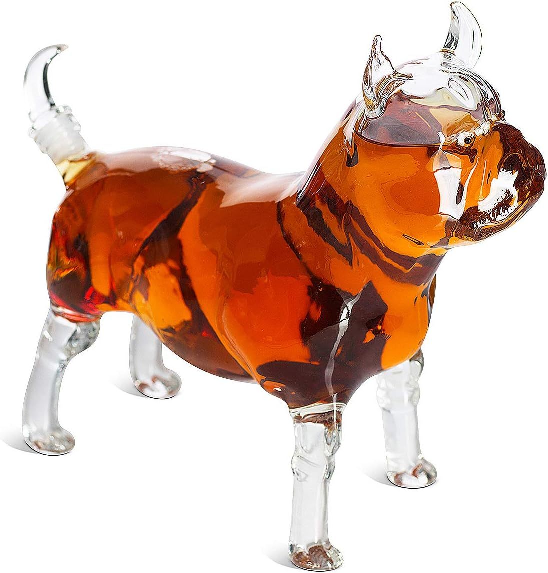 Pug Animal Whiskey and Wine Decanter - 500ml - Whiskey, Wine Scotch or Liquor Decanter