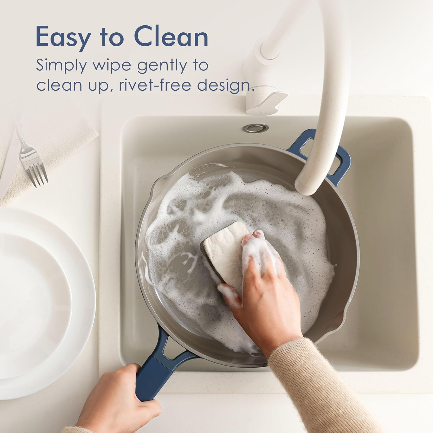 Ceramic Cookware Set, Pro Series Pots and Pans Set Nonstick, Non-toxic Healthy Induction Cookware, 14 Pcs Non Stick Kitchen Cooking Set w/Die-cast Lids, PFOA PFAS PTFE Free, Dishwasher Safe