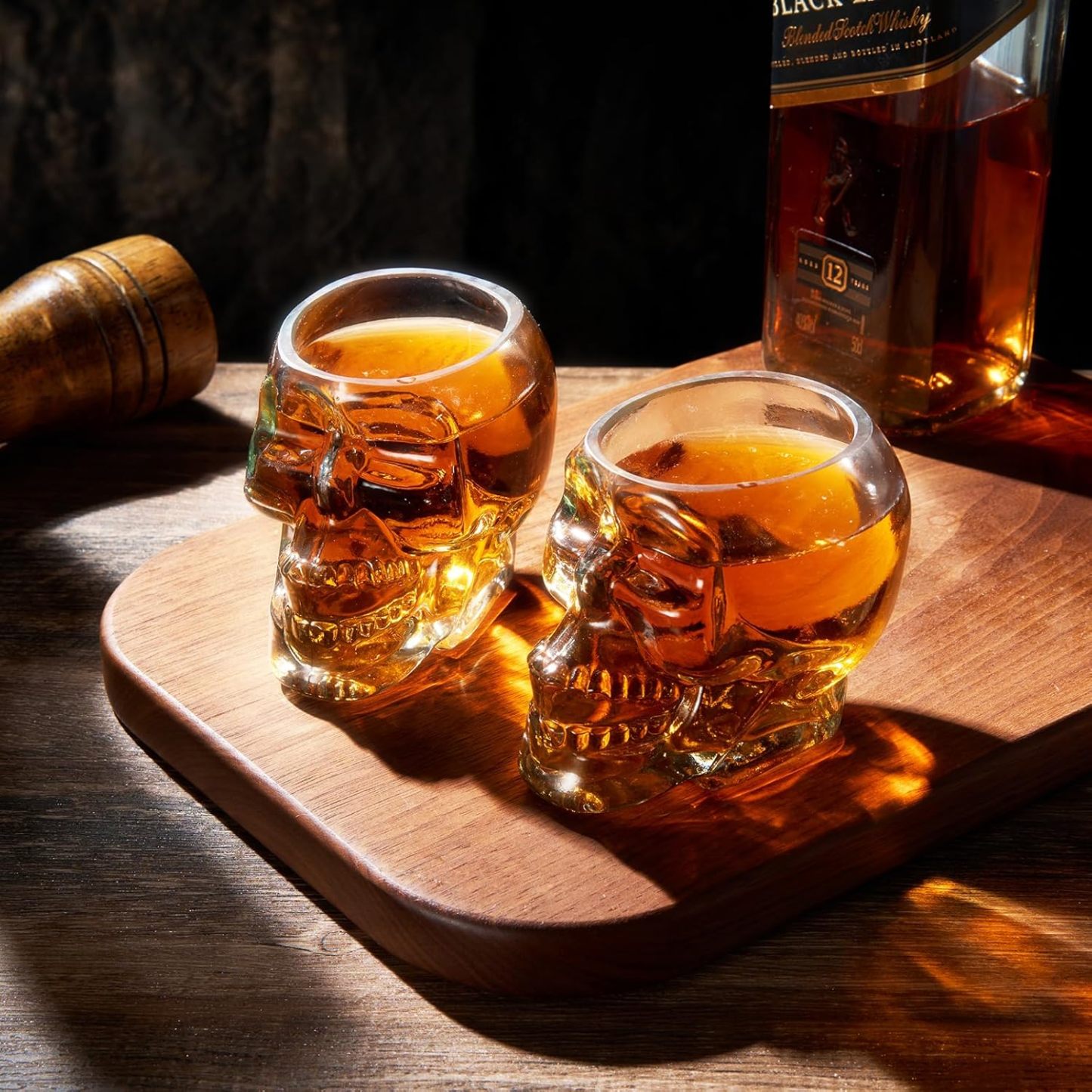 Skull Shot Glasses 3oz Skull Glasses 3" H - Set of 6 - Goth Gifts, Skull Gifts, Skull Decor, Skeleton Decor