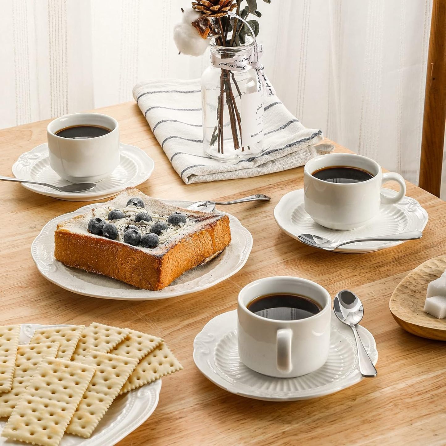 12-Piece Demitasse Espresso Spoons, 4 Inches Stainless Steel Mini Coffee Spoons