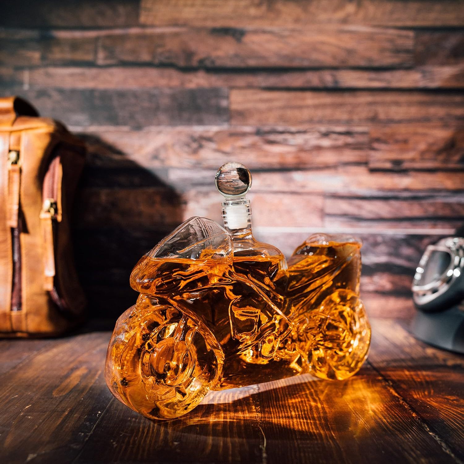 Motorcycle Decanter Whiskey & Wine Decanter, Motorcycle Gifts, Harley Davidson Motorbike