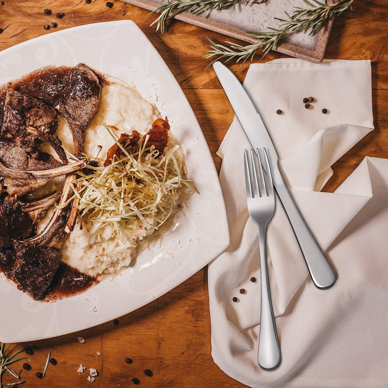 12-piece Good Stainless Steel Dinner Knives, 9 Inches