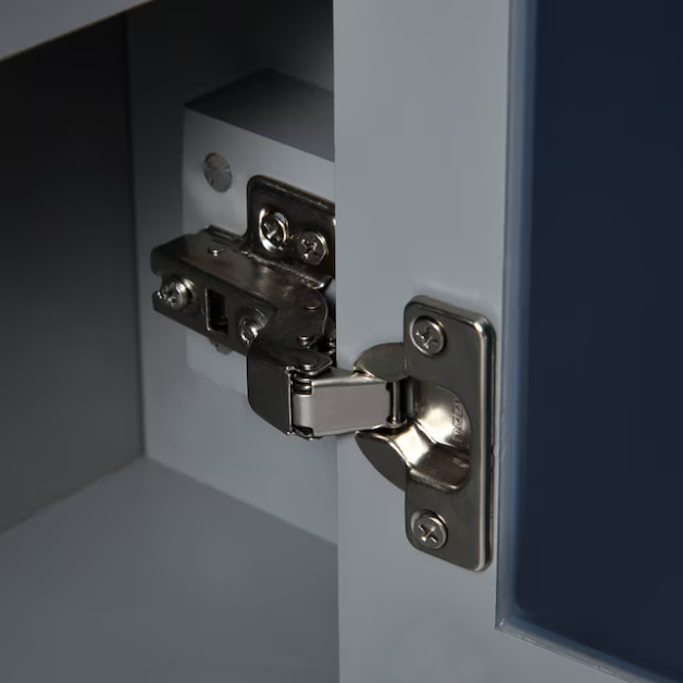 24-in x 27-in Surface Mount Grey Mirrored Rectangle Soft Close Medicine Cabinet