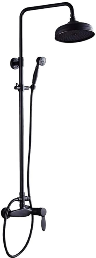 Wall Mounted Shower Faucet Set Luxury Handheld Shower and Spout Faucet