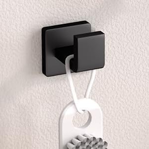 Bath Towel Hooks Matte Black - 2 Pack SUS304 Stainless Steel Bathroom Towel Hook