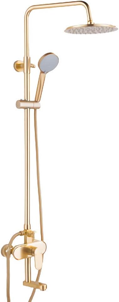 Shower System Set Space Aluminum Faucet Three-Function Hand