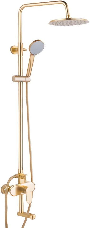 Shower System Set Space Aluminum Faucet Three-Function Hand