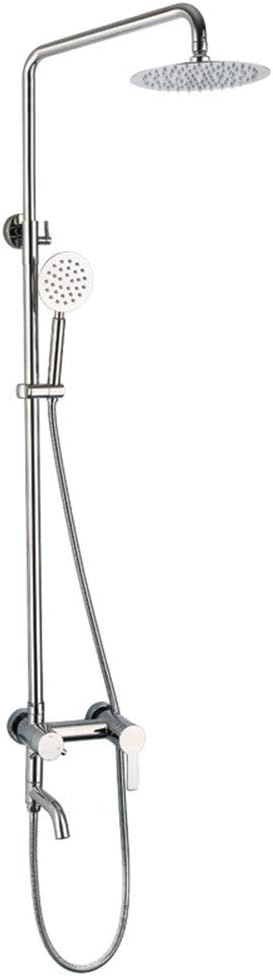 Sleek Mirror Shower Set 304 Stainless Steel, Hot and Cold, with Lifting Mirror and Bright Light