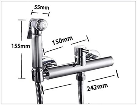 Brass Bidet Hot and Cold Water Sprayer Faucet Toilet Spray Nozzle