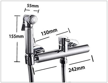 Brass Bidet Hot and Cold Water Sprayer Faucet Toilet Spray Nozzle