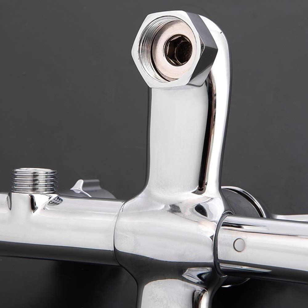 Handheld Shower Head Kit Wall-mounted Single-handle Polished Bathtub Shower Set