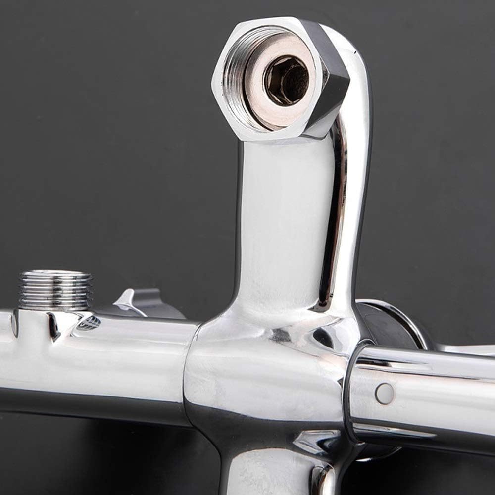 Handheld Shower Head Kit Wall-mounted Single-handle Polished Bathtub Shower Set