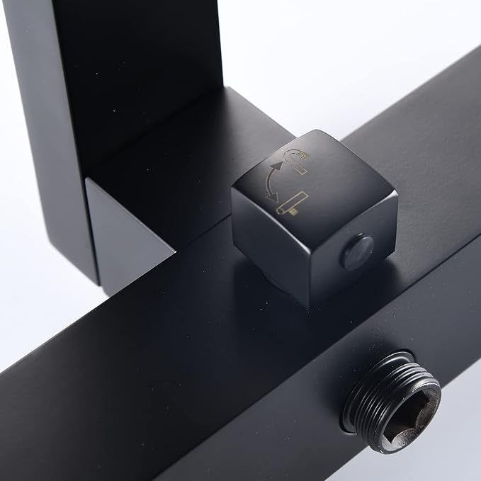 Bath Taps with Shower 360Swivel Outlet Bath Bathtub Mixer Tap with Shower Hot and Cold