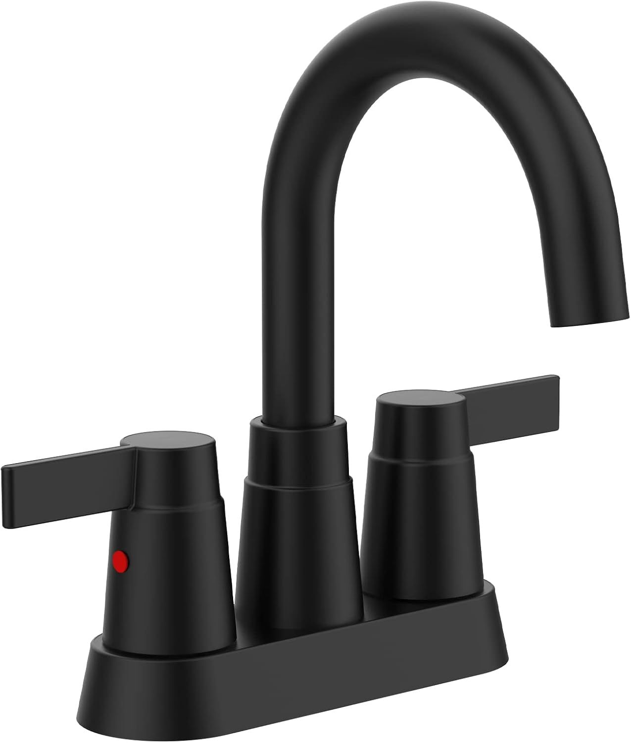Bathroom Matte Black 4 Inches Bathroom Sink Faucet Vanity Faucet Modern Bathroom Faucets Lavatory Lead-Free