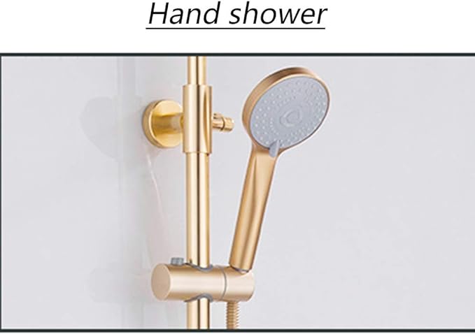 Shower System Set Space Aluminum Faucet Three-Function Hand