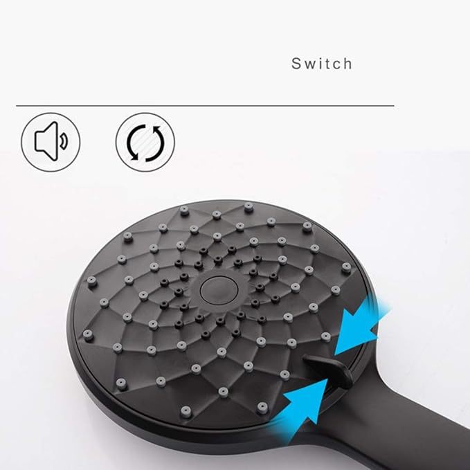 Shower System Dark Grey Bathroom Shower Combo Set