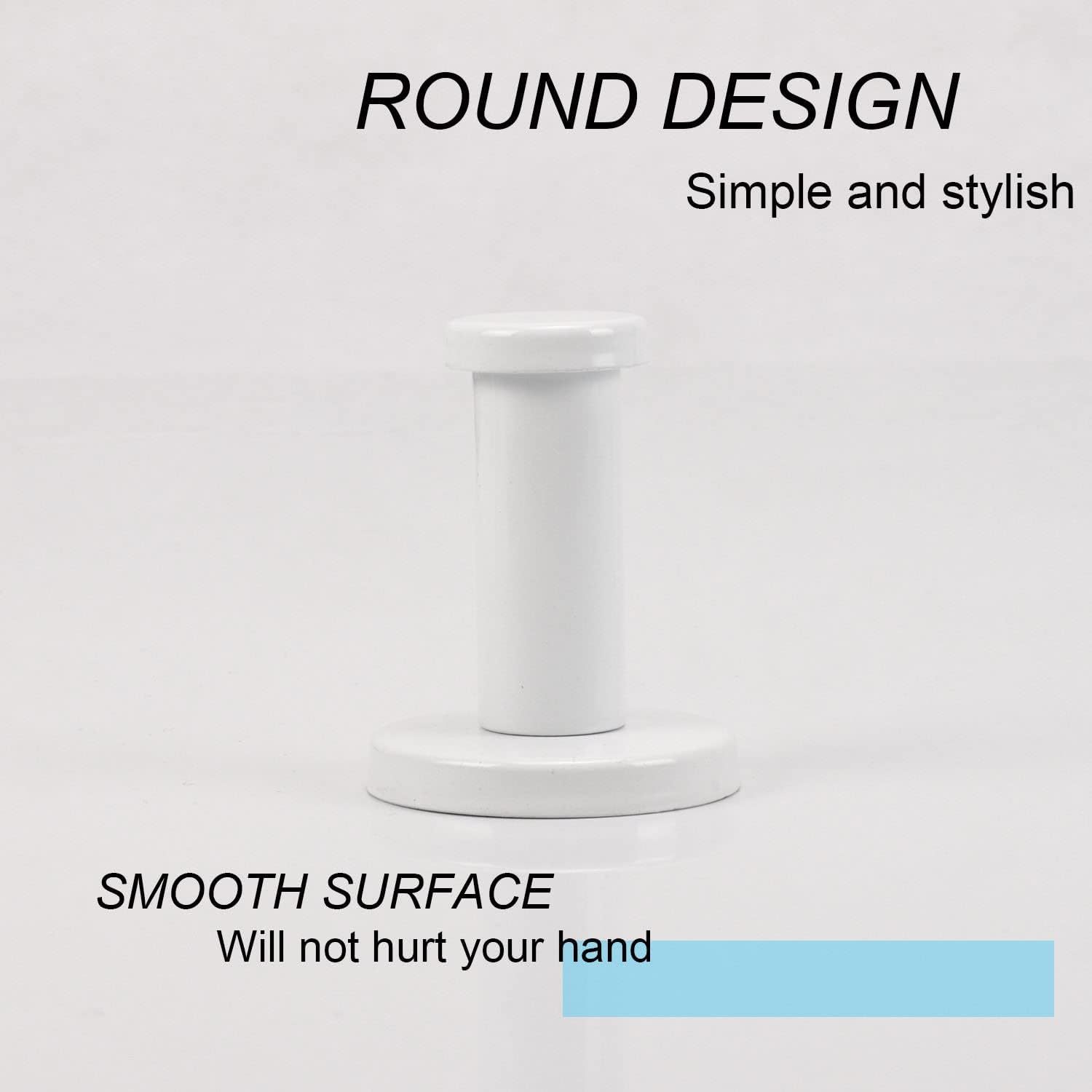 6 Pack Round Coat Hooks, Sturdy Wall Mounted Robe Hook, SUS 304 Stainless Steel Heavy Duty Clothes Hanger