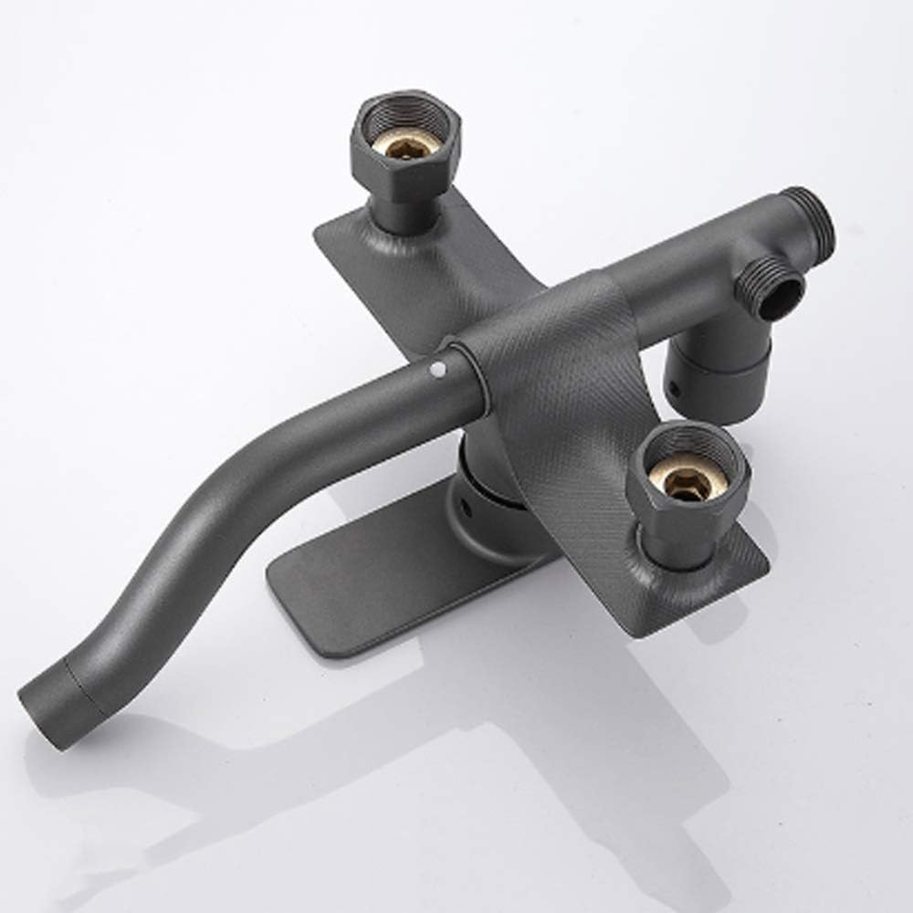 Shower System Dark Grey Bathroom Shower Combo Set