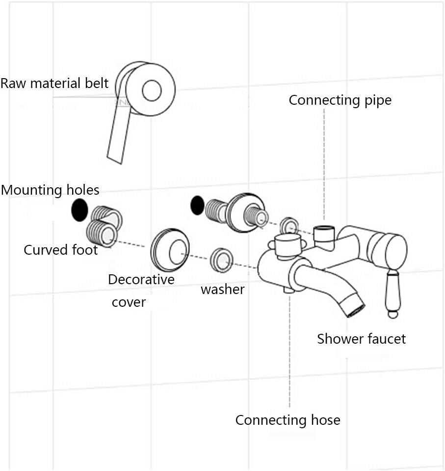 Shower System Set Space Aluminum Faucet Three-Function Hand