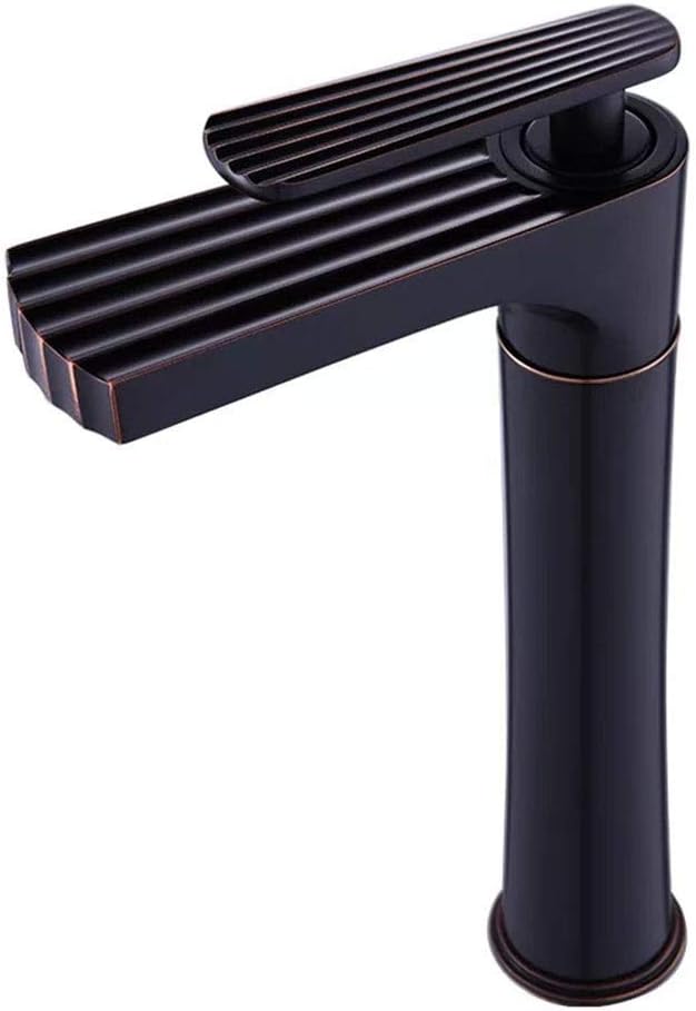 Lifting Copper Black Ancient Basin Scallop ORB Exquisite Faucet