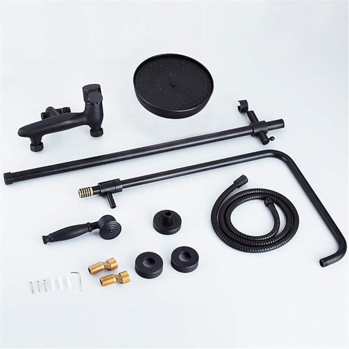 Wall Mounted Shower Faucet Set Luxury Handheld Shower and Spout Faucet