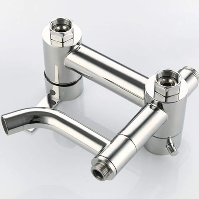 Sleek Mirror Shower Set 304 Stainless Steel, Hot and Cold, with Lifting Mirror and Bright Light