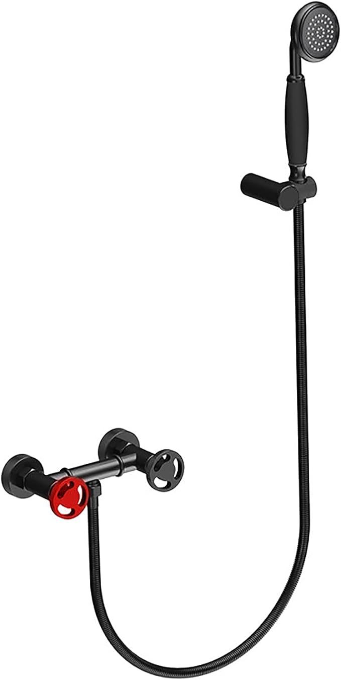 Handheld Shower Head Set with Hose Water Saving Shower Head ABS Round Hand Shower Head