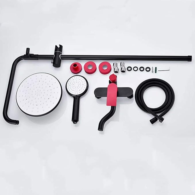 8 Inches Shower System with Hot and Cold Water Bathroom Shower Combo Set