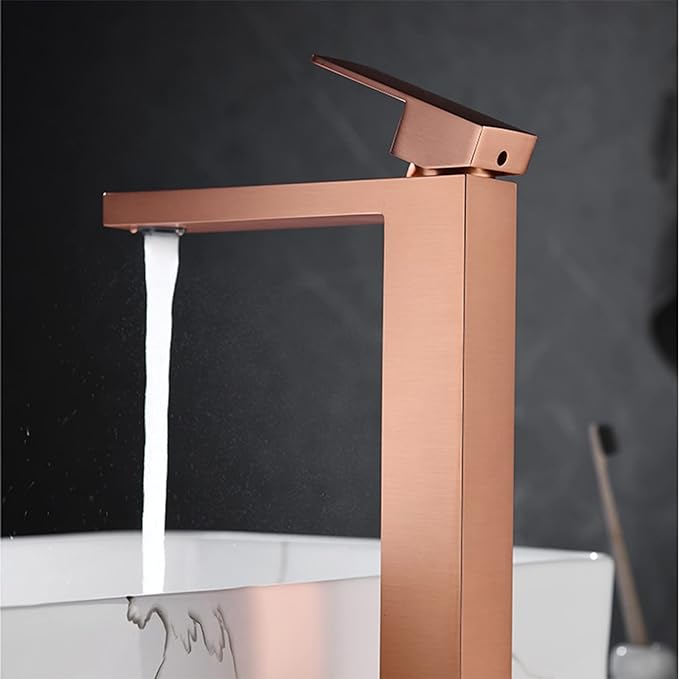 Bathroom Faucet High Bathroom Sink Faucet Brass Basin Mixer Tap Hot and Cold Water