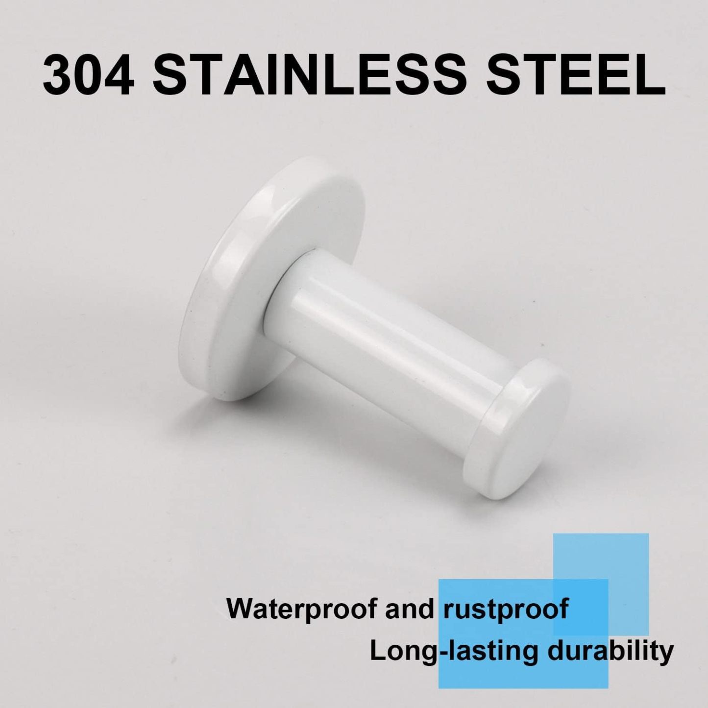 6 Pack Round Coat Hooks, Sturdy Wall Mounted Robe Hook, SUS 304 Stainless Steel Heavy Duty Clothes Hanger