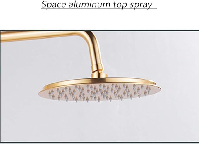 Shower System Set Space Aluminum Faucet Three-Function Hand