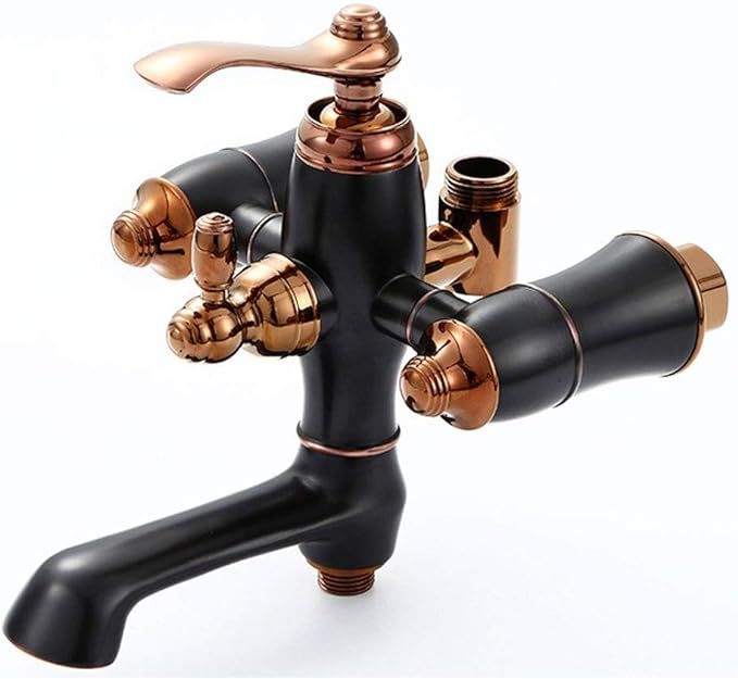 Shower Bath Set European Black Bronze Antique Bathroom Shower Set