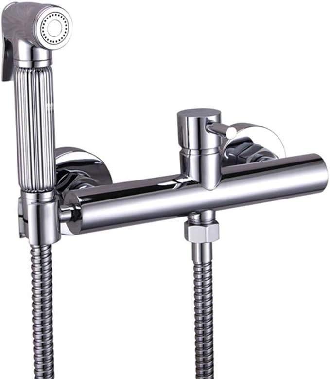 Brass Bidet Hot and Cold Water Sprayer Faucet Toilet Spray Nozzle