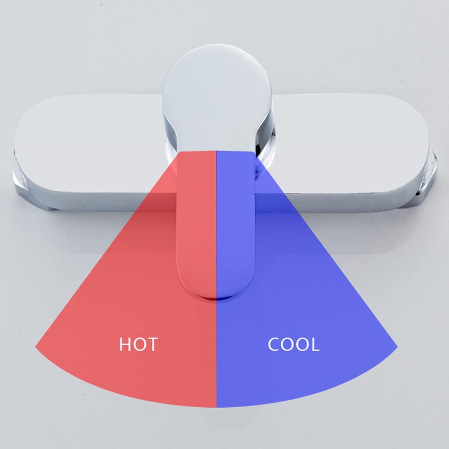 Shower Diverter hot and Cold Ceramic Water Mixing Valve, Brass Shower Mixer