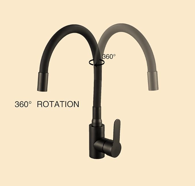 Kitchen Taps Black Black Kitchen Faucet Stainless Steel Hot Cold Water Mixer Tap