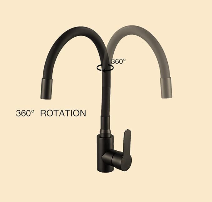 Kitchen Taps Black Black Kitchen Faucet Stainless Steel Hot Cold Water Mixer Tap