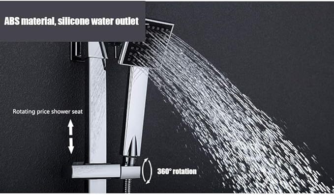 Bathroom Modern Metal Copper Silver Black Bathroom Shower Set