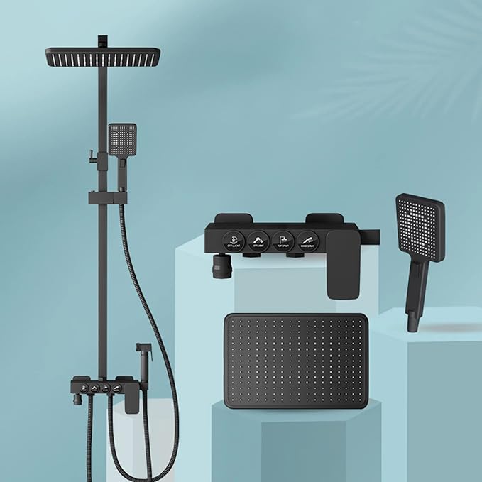 Shower Head with Handheld, High Pressure Rain/Rainfall Shower Head Combo