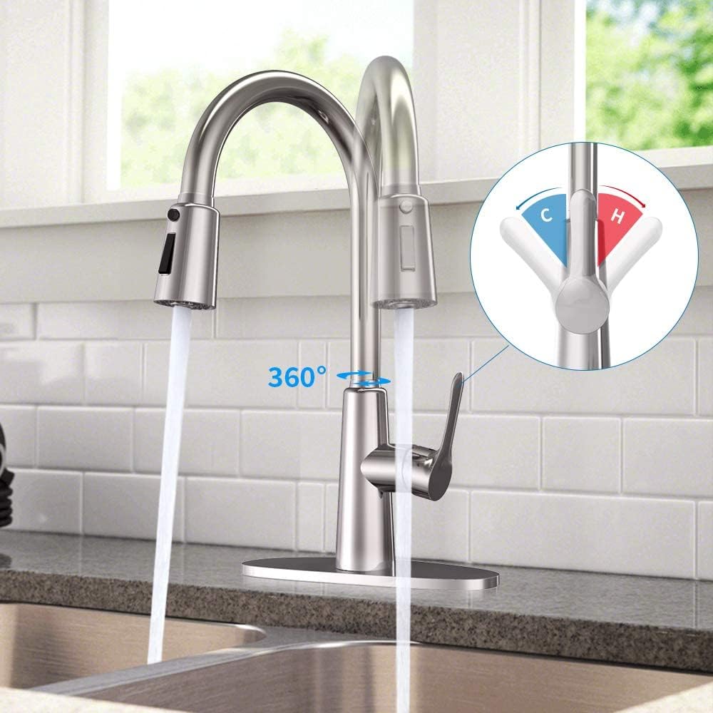 Kitchen Sink Faucet with Pull Out Sprayer