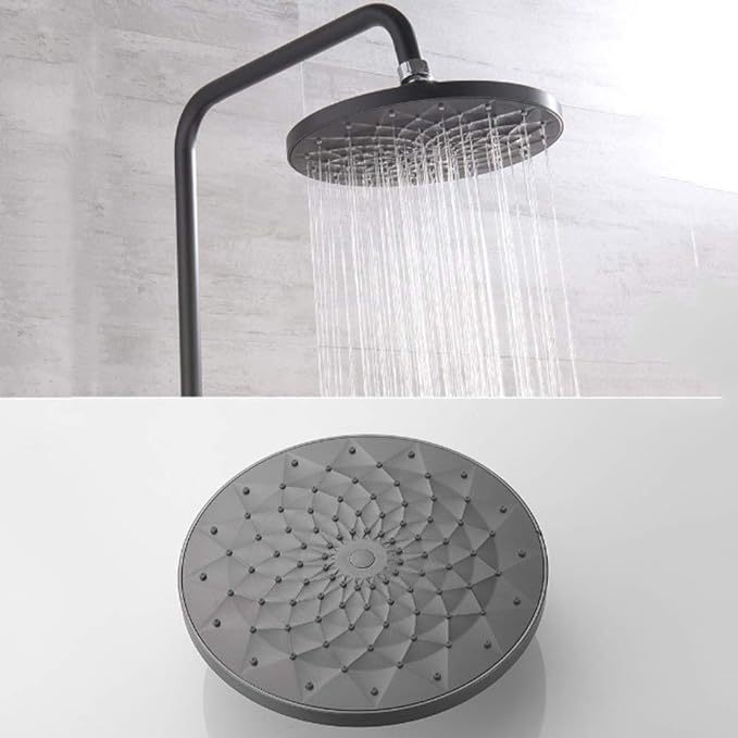 Shower System Dark Grey Bathroom Shower Combo Set