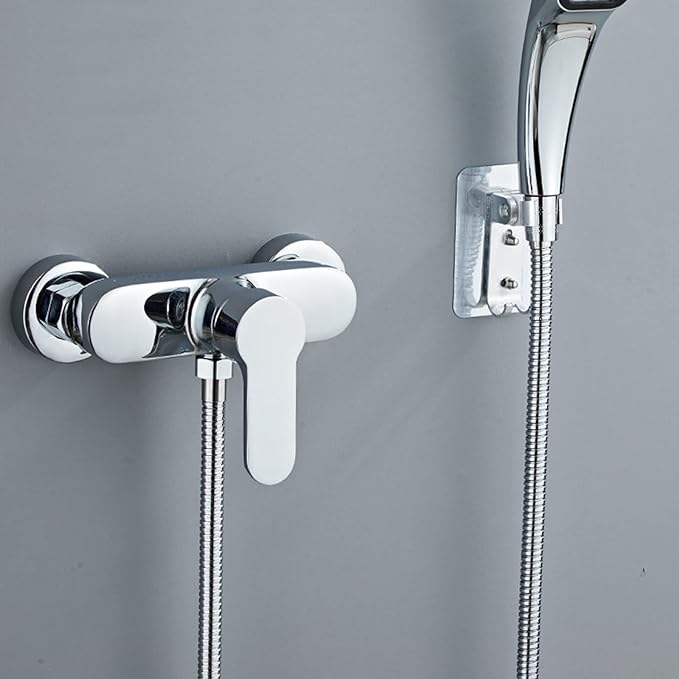 Shower Diverter hot and Cold Ceramic Water Mixing Valve, Brass Shower Mixer