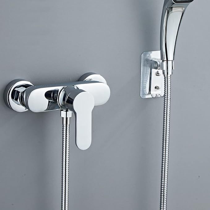 Shower Diverter hot and Cold Ceramic Water Mixing Valve, Brass Shower Mixer