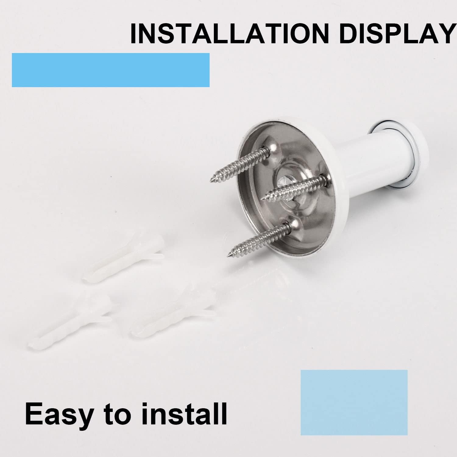 6 Pack Round Coat Hooks, Sturdy Wall Mounted Robe Hook, SUS 304 Stainless Steel Heavy Duty Clothes Hanger