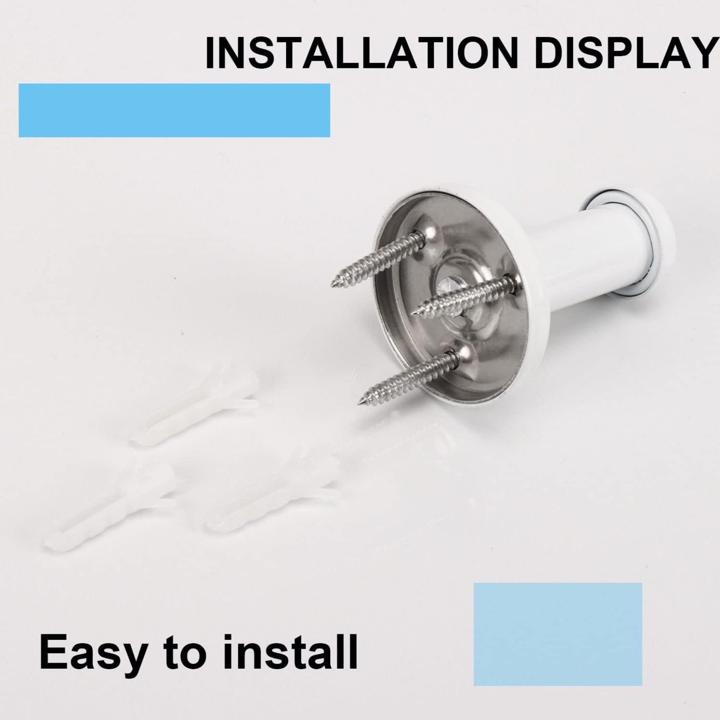 6 Pack Round Coat Hooks, Sturdy Wall Mounted Robe Hook, SUS 304 Stainless Steel Heavy Duty Clothes Hanger