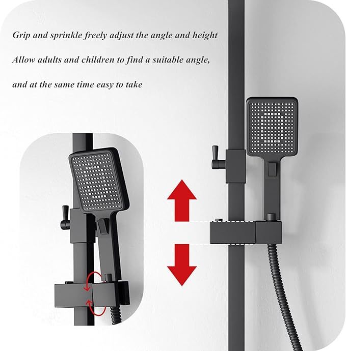 Shower Head with Handheld, High Pressure Rain/Rainfall Shower Head Combo