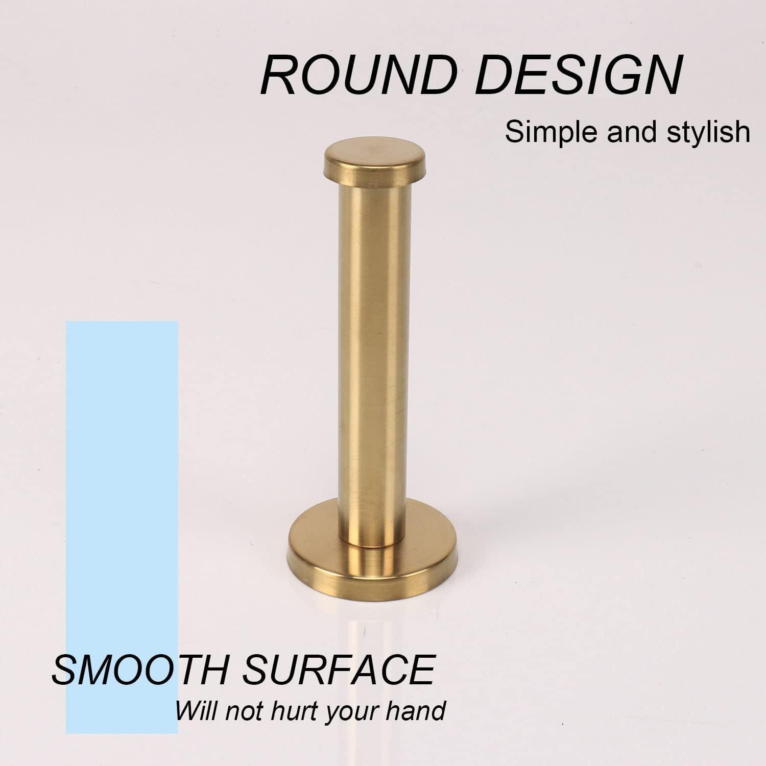 6 Pack Round Coat Hooks, Sturdy Wall Mounted Robe Hook, SUS 304 Stainless Steel Heavy Duty Clothes Hanger