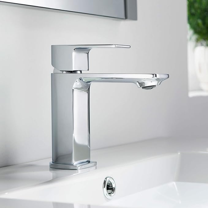 Single Handle Vanity Faucet for Bathroom Sink | Solid Brass High Arc Faucet