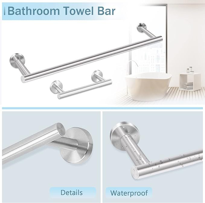 10 Piece Brushed Nickel Bathroom Hardware Set