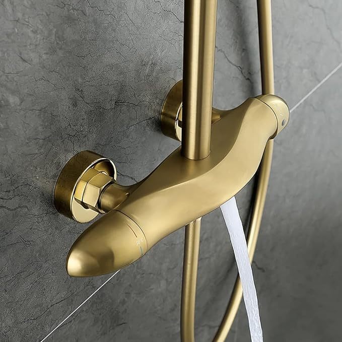 Shower System with Tub Spout and Hand Shower Faucet Set