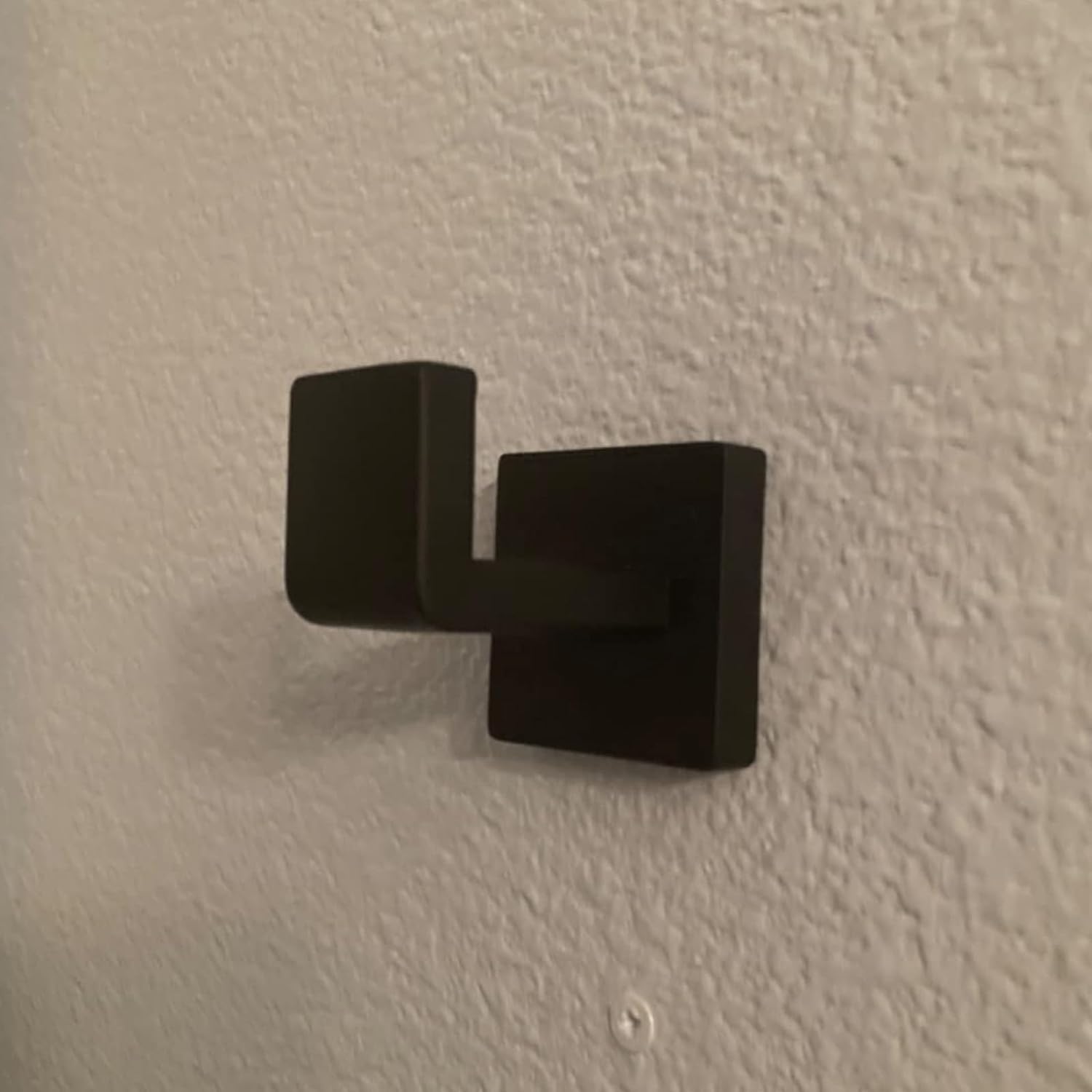 Bath Towel Hooks Matte Black - 2 Pack SUS304 Stainless Steel Bathroom Towel Hook